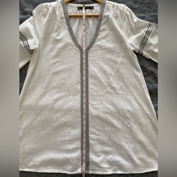 Zara linen tunic with black thread detailing - Picture 8 of 8